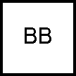 The letters B B